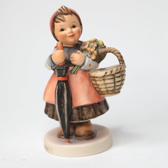 Vintage Hummel Goebel "Sweet Greetings" Girl Figurine W Germany 1965 Porcelain - Picture 1 of 5